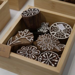 Wood printing blocks