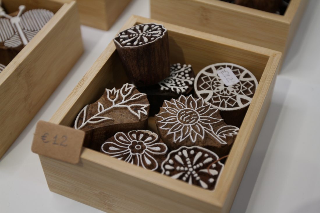 Wood printing blocks